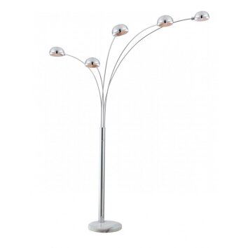 Globo SEYMOUR Golvlampa, Golvlampa Krom, 5-ljuskällor