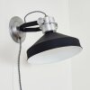 Chara Vägglampa, Läslampa Svart, Silver, 1-ljuskällor