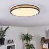 Kirtland Taklampa, Panel LED Guld, Svart, 1-ljuskällor