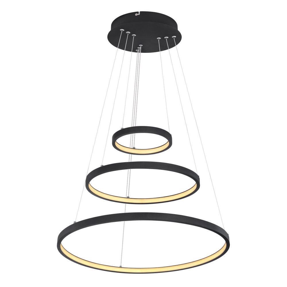 Globo RALPH Pendellampa LED Svart, 1-ljuskällor main product photo
