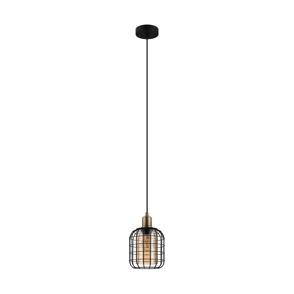 Eglo Lampor CHISLE Pendellampa bronsfärgad, Svart, 1-ljuskällor main product photo