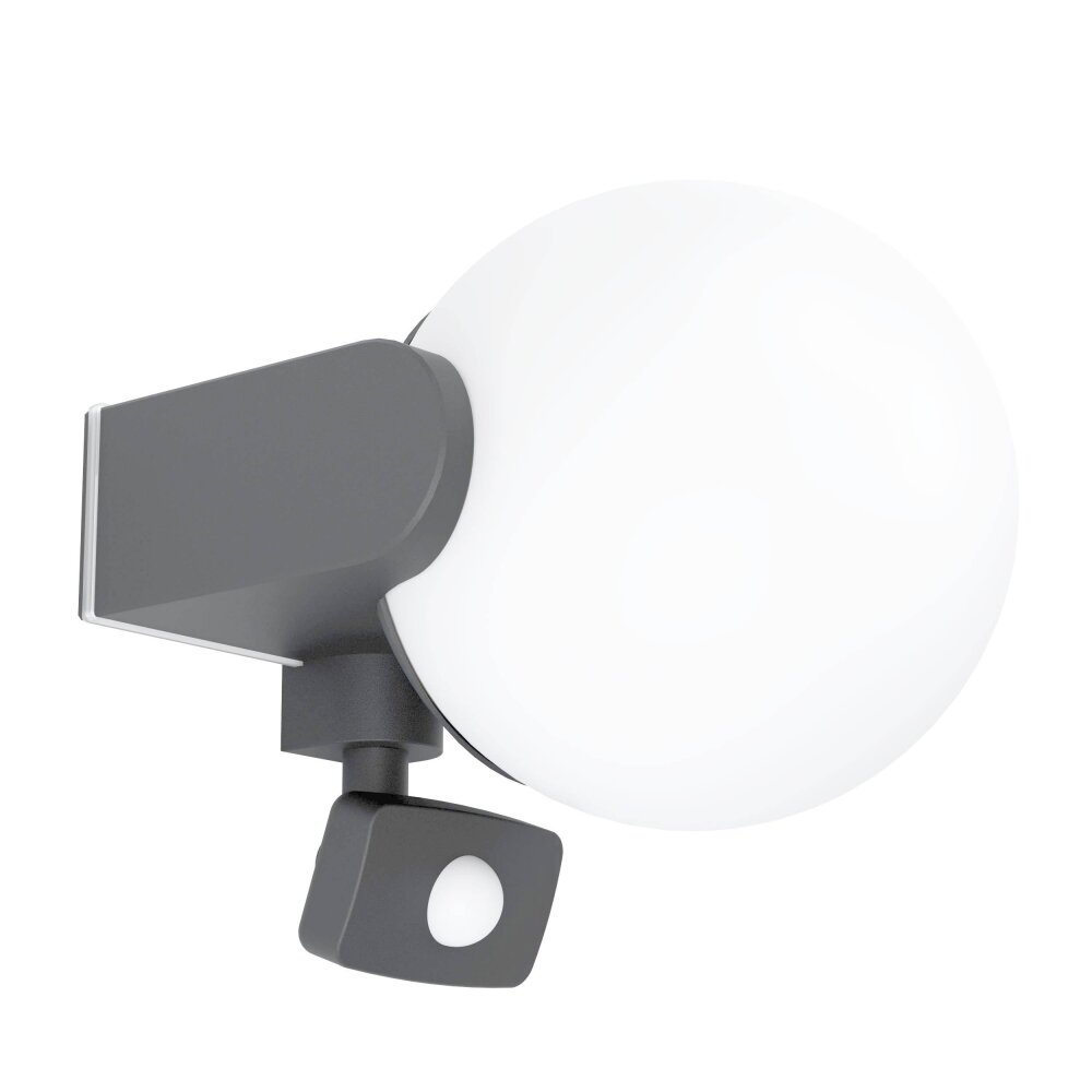 Eglo vägglampa utomhus Svart, 1-ljuskällor, Rörelsedetektor main product photo