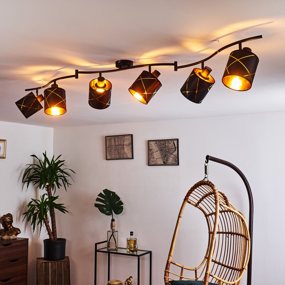 Opatija Taklampa, Takstrålkastare Svart, 6-ljuskällor main product photo