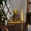 Soulé dekorativ belysning, lykta, Solcellslampa, Bordslampa LED Brun, 1-ljuskällor