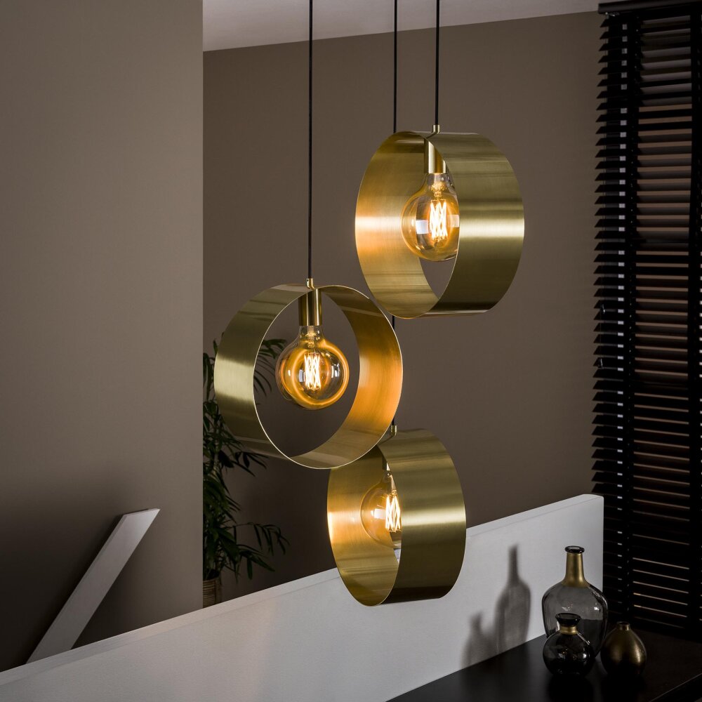 Vegas Pendelbelysning Guld, 3-ljuskällor main product photo
