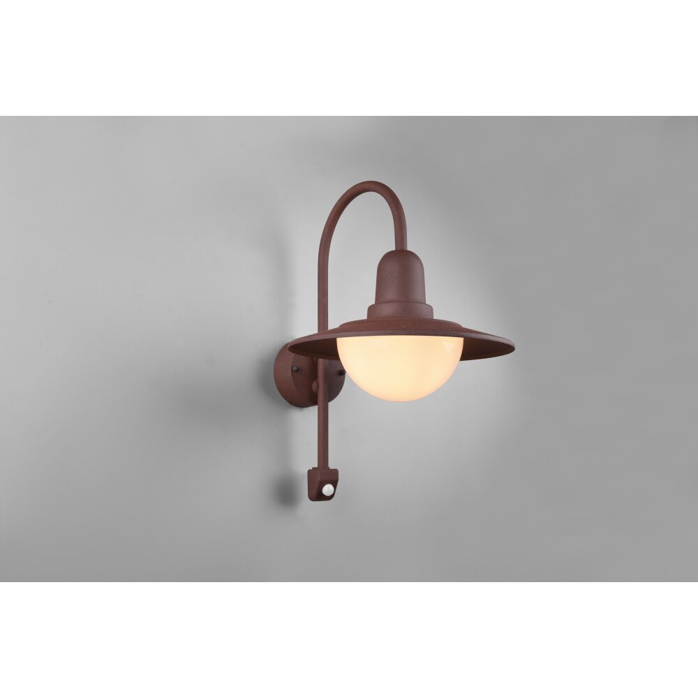 Trio Lampor Norman vägglampa utomhus Rostfärger, 1-ljuskällor, Rörelsedetektor main product photo