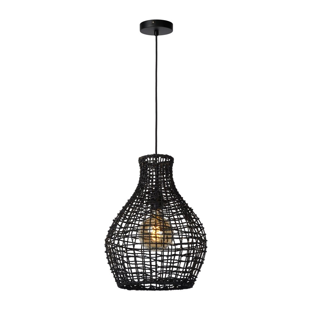 Lucide ALBAN Pendellampa Svart, 1-ljuskällor main product photo