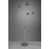Reality Dito Golvlampa, Golvlampa Mörkbrun, Nickel matt, 5-ljuskällor