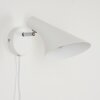 Corralcay Vägglampa, Läslampa Krom, Vit, 1-ljuskällor