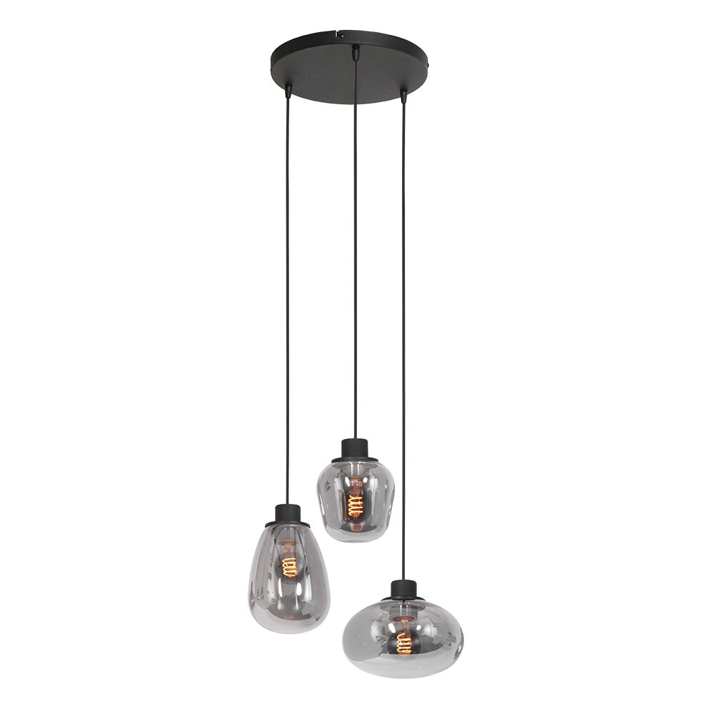 Steinhauer Reflexion Pendelbelysning Svart, 3-ljuskällor main product photo