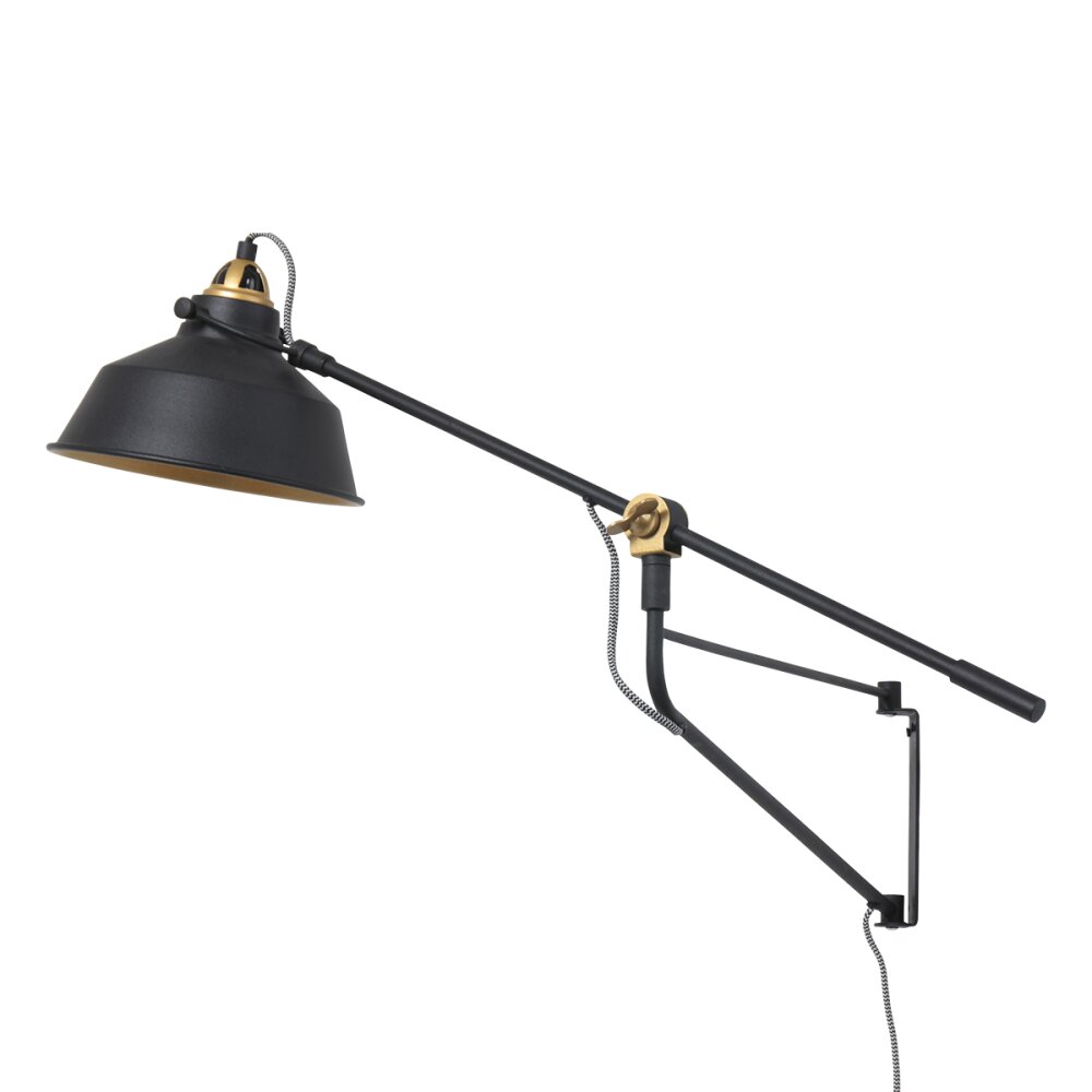 Steinhauer Vägglampa Guld, Svart, 1-ljuskällor main product photo