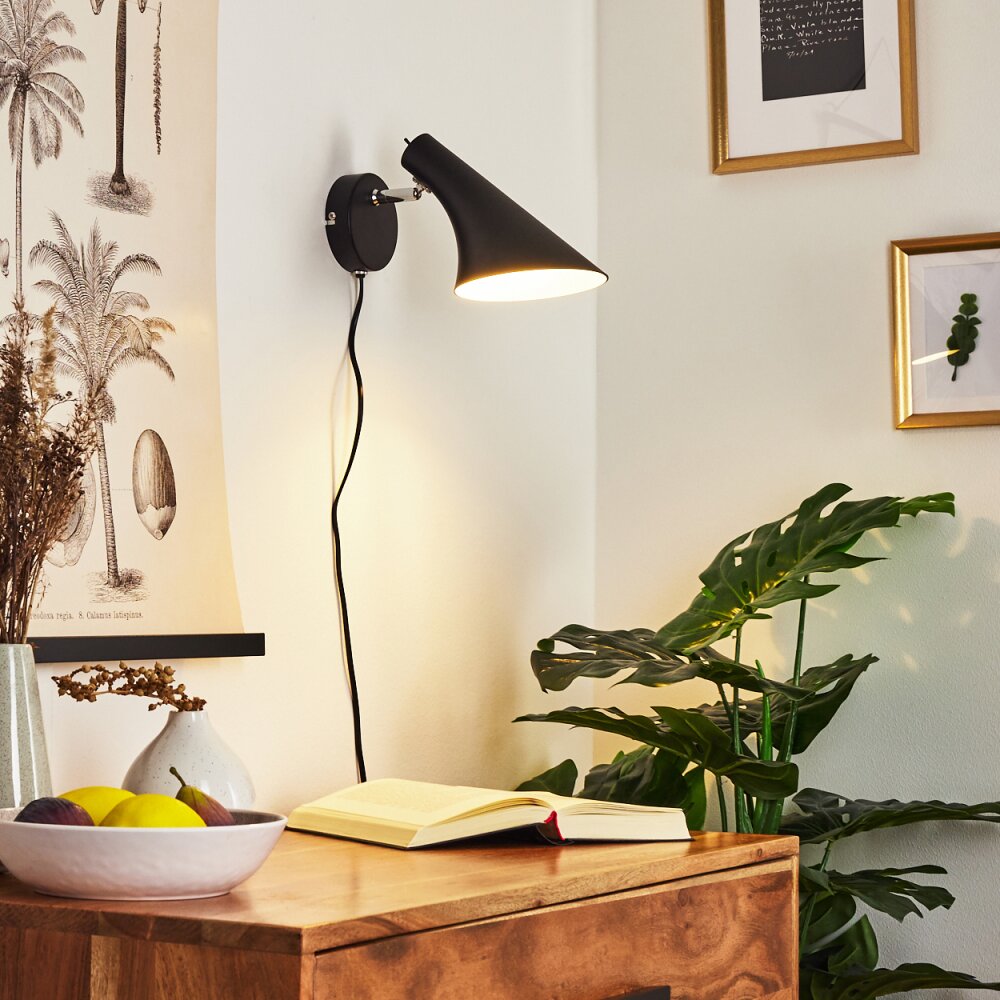 Corralcay Vägglampa, Läslampa Krom, Svart, 1-ljuskällor main product photo