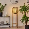 Ateponta Golvlampa, Golvlampa Trä ljus, Svart, 1-ljuskällor