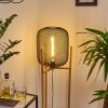 Ateponta Golvlampa, Golvlampa Trä ljus, Svart, 1-ljuskällor