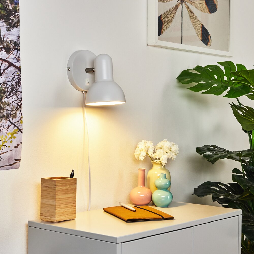Ambousi Vägglampa, Läslampa Krom, Vit, 1-ljuskällor main product photo