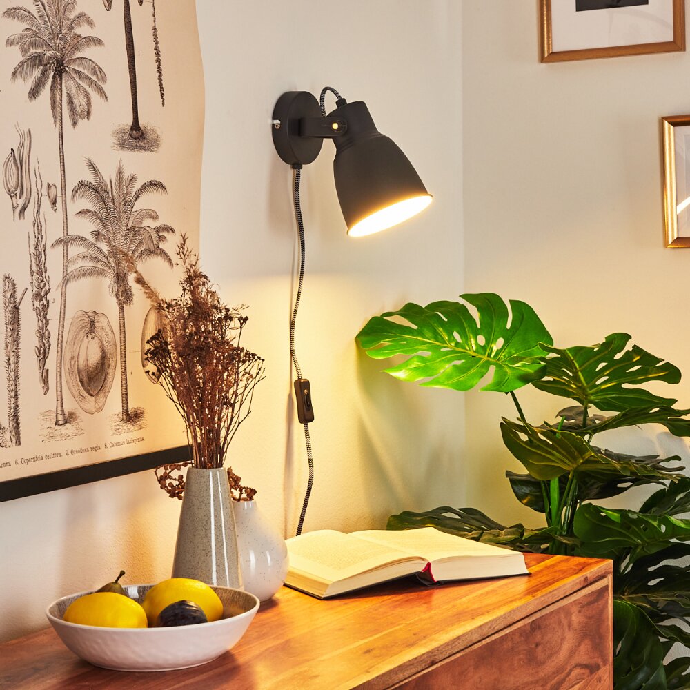 Leiwoma Vägglampa Svart, 1-ljuskällor main product photo