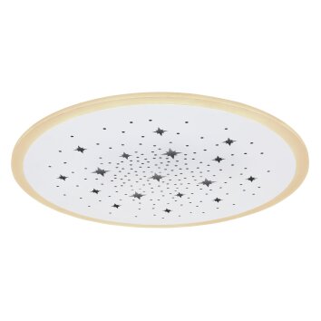Globo MURPHY Taklampa, Panel LED Vit, 1-ljuskällor, Fjärrkontroll, Färgväxlare