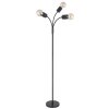 Globo HERMINE Golvlampa, Golvlampa Svart, 3-ljuskällor