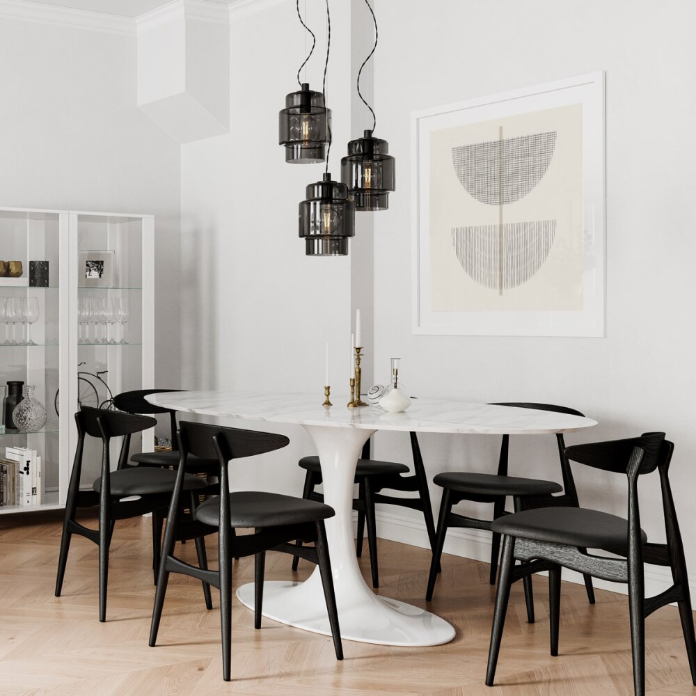 By Rydens Ebbot Pendellampa Svart, 3-ljuskällor main product photo