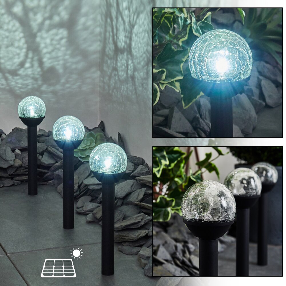 Colognole Solcellslampa, gångvägslampa LED Svart, 1-ljuskällor main product photo