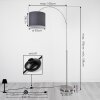 Tise Golvlampa, Golvlampa Nickel matt, 1-ljuskällor