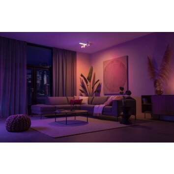 Philips Lampor Centris Taklampa, Kandelabrar LED Vit, 3-ljuskällor, Färgväxlare