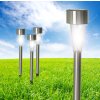 Globo Solcellslampa, gångvägslampa LED Rostfritt stål, 1-ljuskällor Globo Solcellslampa, gångvägslampa LED Rostfritt stål, 1-ljuskällor