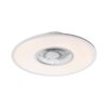 Leuchten Direkt FLAT-AIR Takfläkt med belysning LED Silver, 1-ljuskällor, Fjärrkontroll