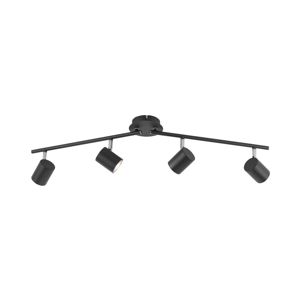 Leuchten Direkt TARIK Taklampa LED Svart, 4-ljuskällor main product photo