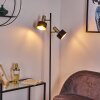 Pretoria Golvlampa, Golvlampa Antikmässing, Svart, 2-ljuskällor
