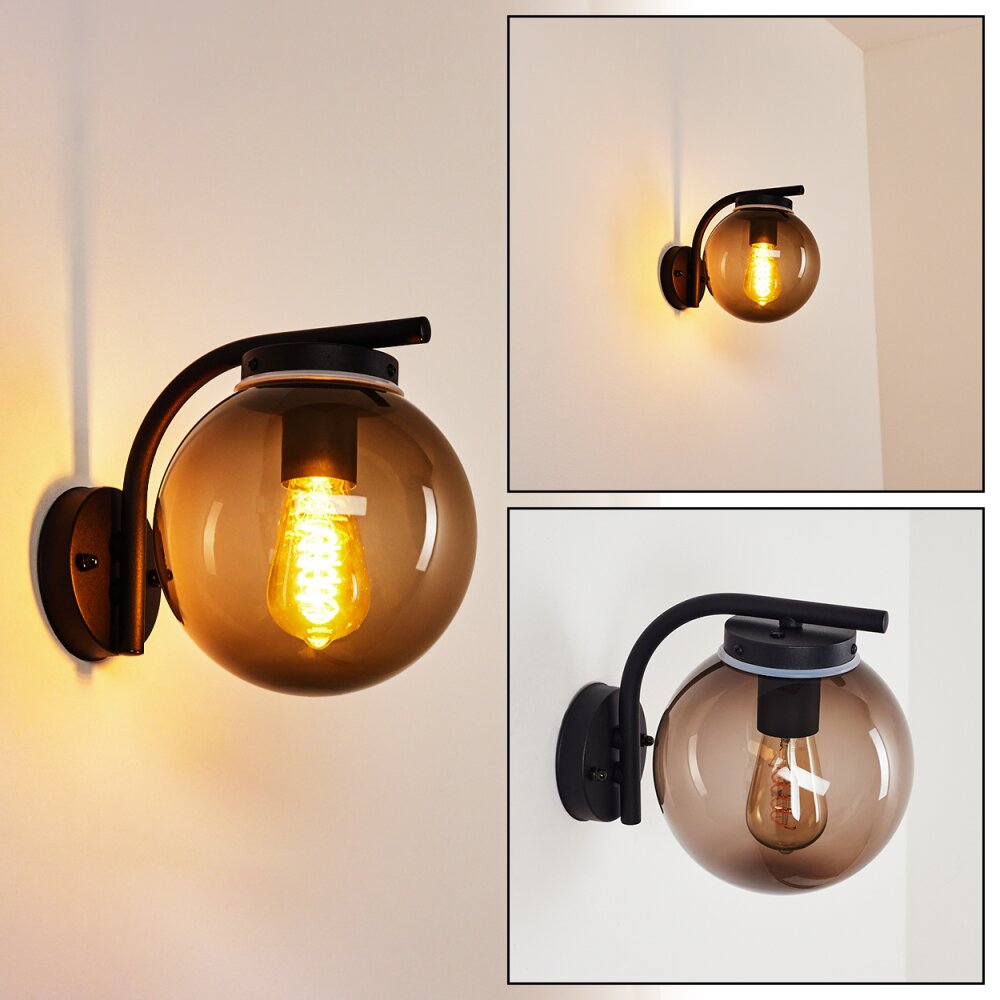 Rombotten vägglampa utomhus Svart, 1-ljuskällor main product photo