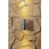Konstsmide Lampor Monza vägglampa utomhus, Vägglampa LED Aluminium, Färg i rostfritt stål, 6-ljuskällor