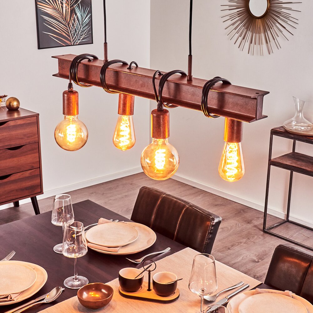 Barbengo Pendelbelysning Rostfärger, 4-ljuskällor main product photo