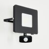 Krokane vägglampa utomhus LED Svart, Vit, 1-ljuskällor