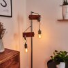 Hautahi Golvlampa, Golvlampa Grått, Trä mörkt, 2-ljuskällor