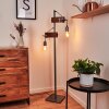 Hautahi Golvlampa, Golvlampa Grått, Trä mörkt, 2-ljuskällor