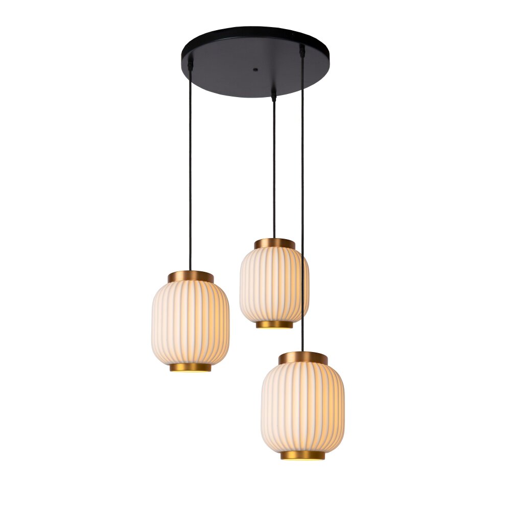 Lucide GOSSE Pendelbelysning Svart, 3-ljuskällor main product photo