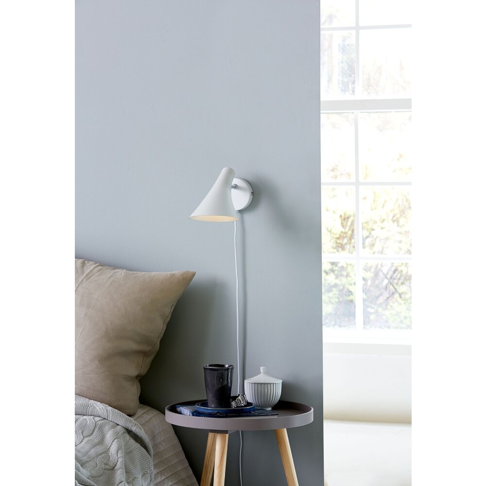 Nordlux VANILA Vägglampa Krom, Vit, 1-ljuskällor main product photo
