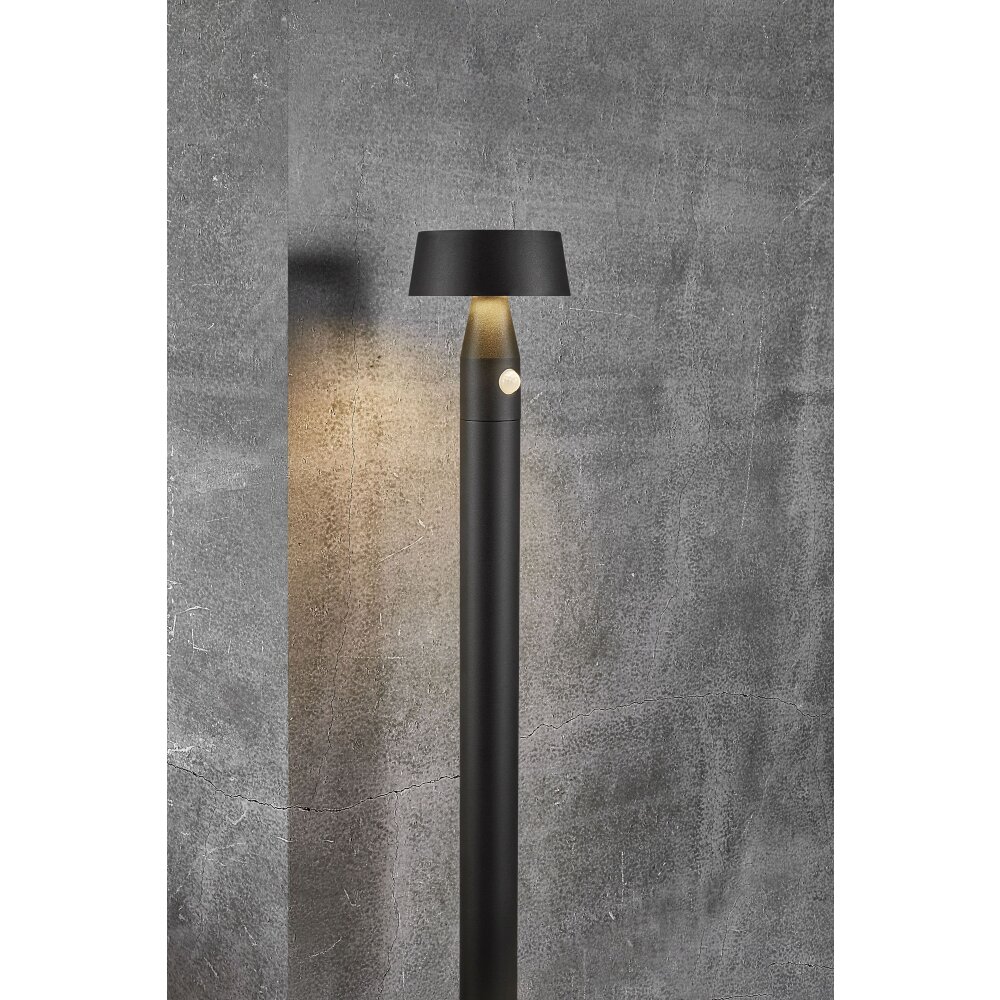 Nordlux NAMA Solcellslampa, gångvägslampa LED Svart, 1-ljuskällor, Rörelsedetektor main product photo