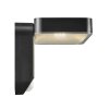 Nordlux RICA vägglampa utomhus, Solcellslampa, Vägglampa LED Svart, 1-ljuskällor