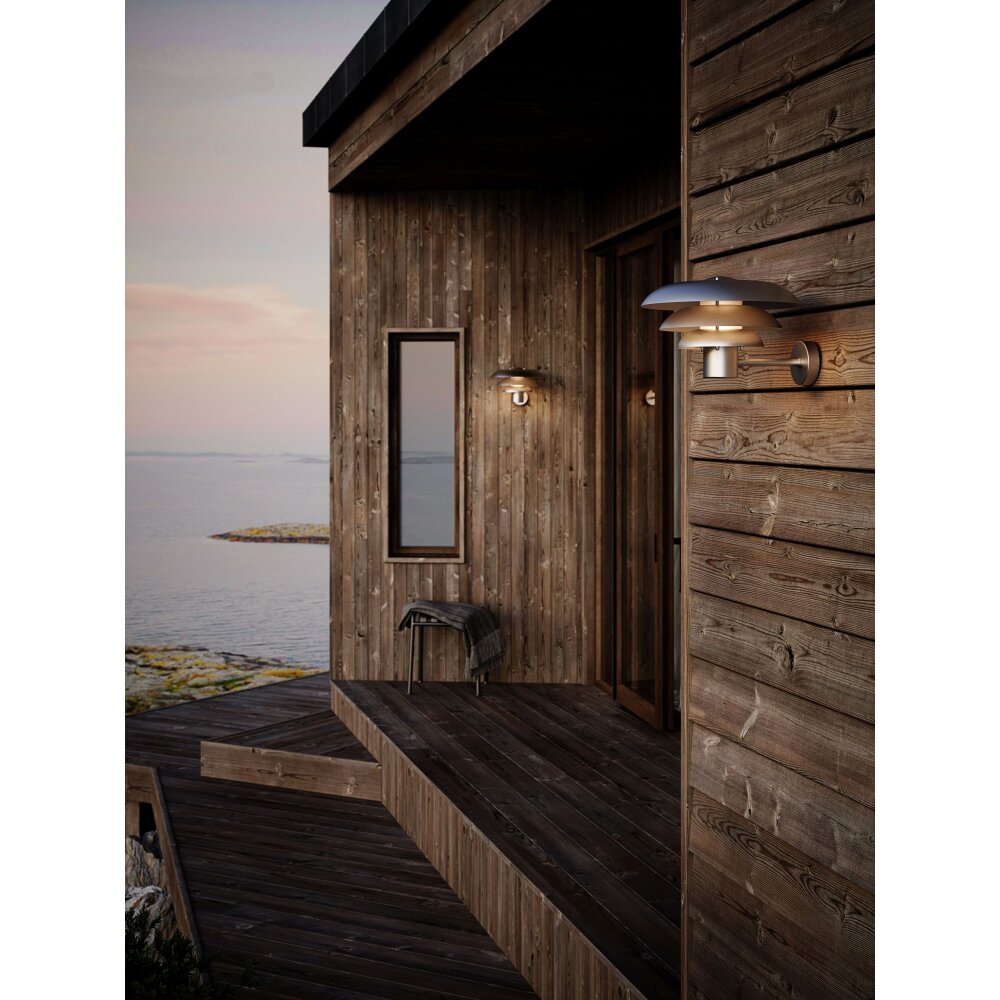 Nordlux KURNOS vägglampa utomhus Silver, 1-ljuskällor main product photo