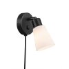Nordlux COLE Vägglampa Svart, 1-ljuskällor
