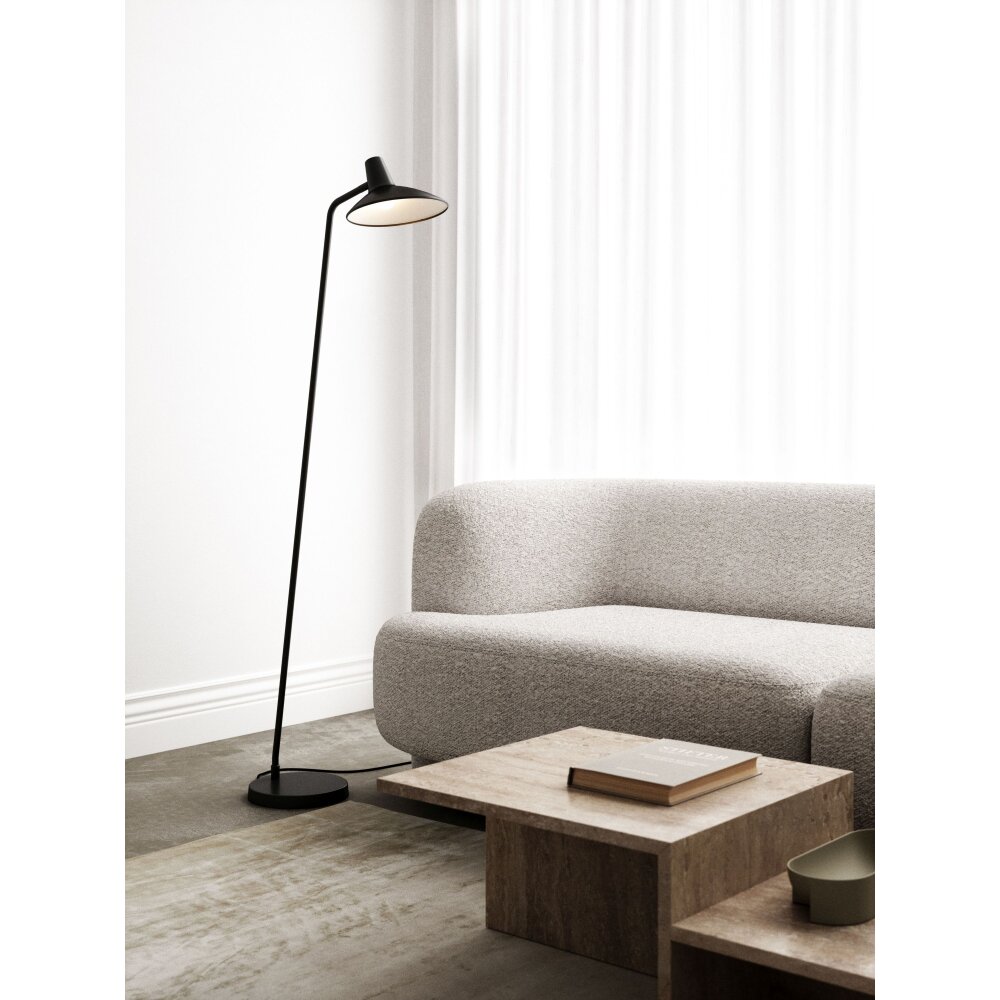 Design For The People by Nordlux DARCI Golvlampa, Läslampa Svart, 1-ljuskällor main product photo