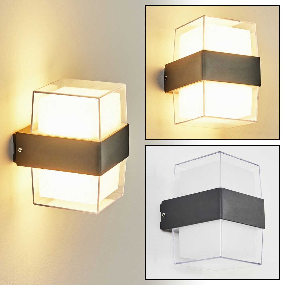 Cesta vägglampa utomhus LED Svart, 2-ljuskällor main product photo