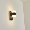 Tiarp vägglampa utomhus LED Svart, 2-ljuskällor, Rörelsedetektor