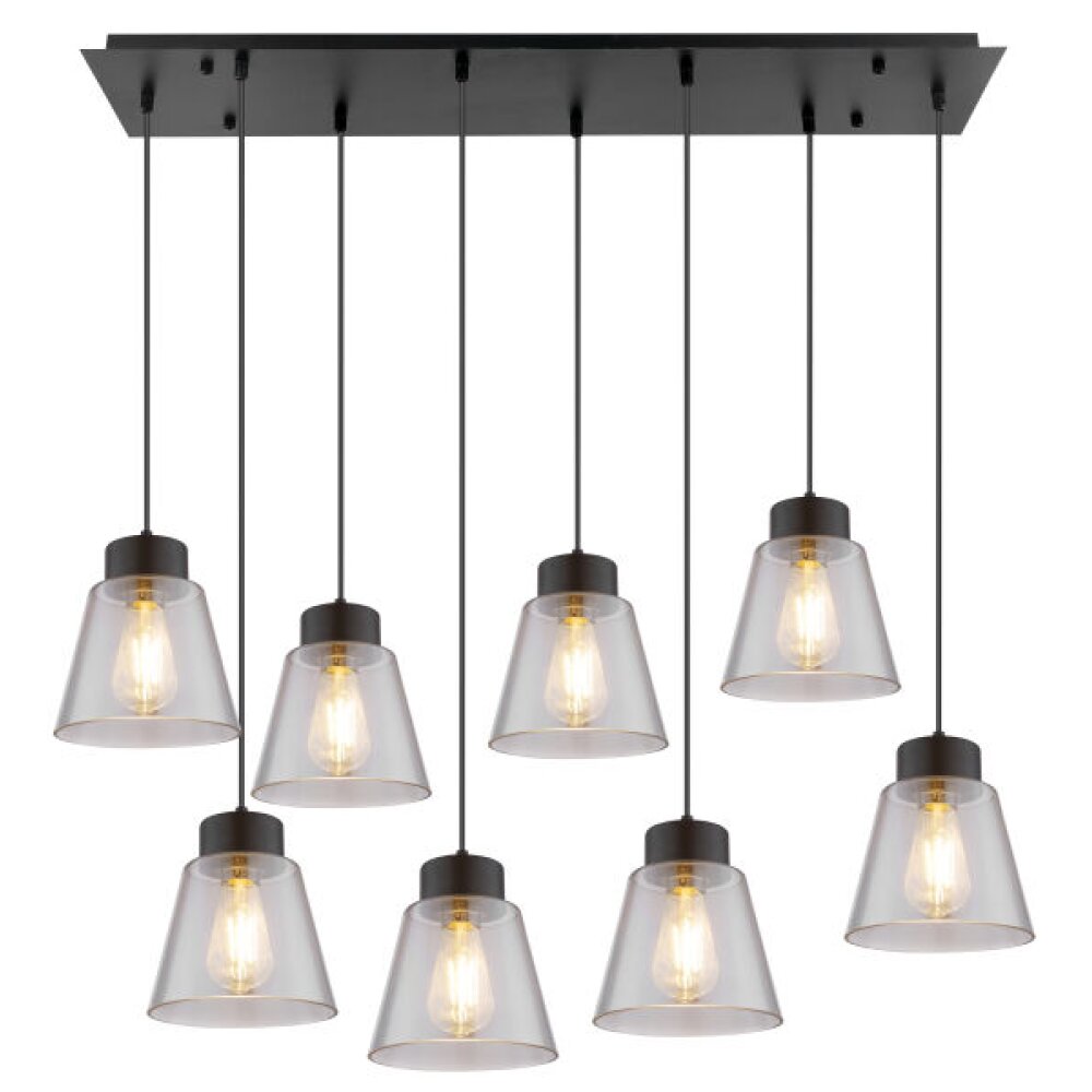 Globo GUMBA Pendellampa Svart, 8-ljuskällor main product photo