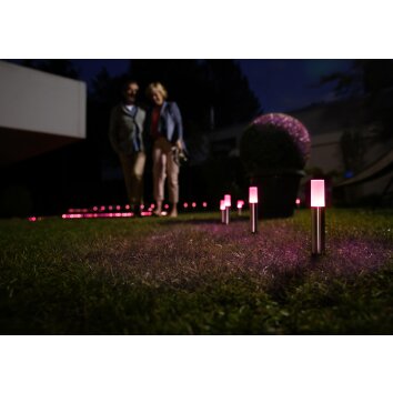 Ledvance POLE gångvägslampa LED Färg i rostfritt stål, 1-ljuskällor, Färgväxlare