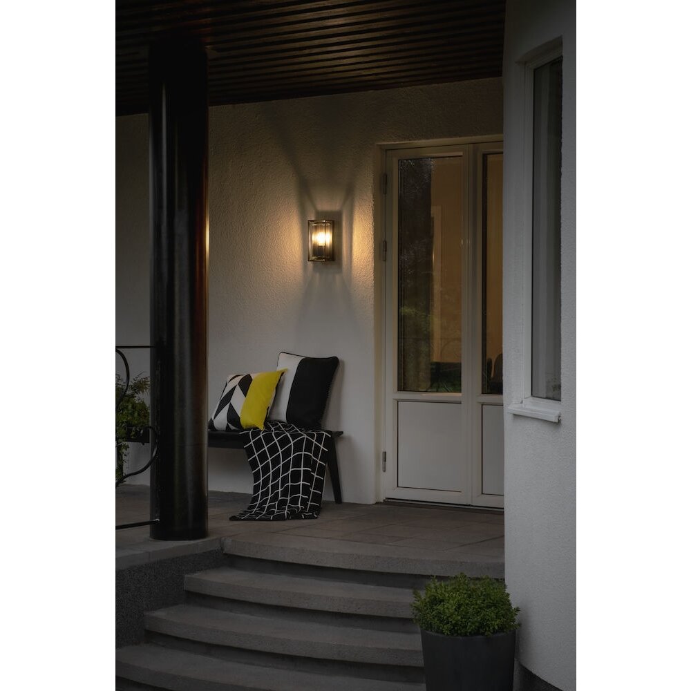 Konstsmide Lampor Brindisi vägglampa utomhus Svart, 1-ljuskällor main product photo
