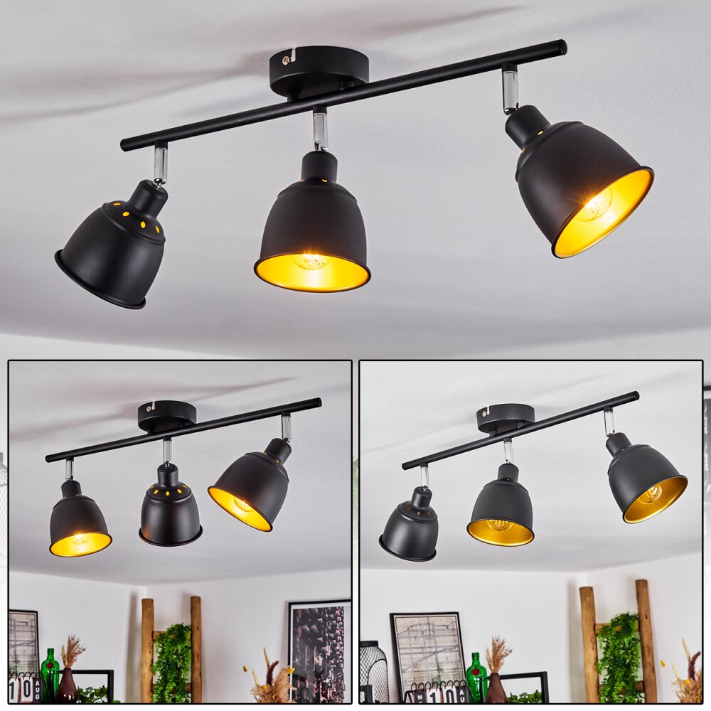 Pistrino Taklampa, Takstrålkastare Krom, Svart, 3-ljuskällor main product photo