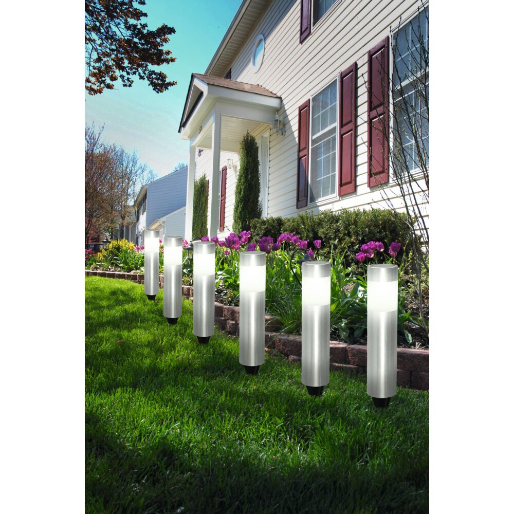 Eglo Solcellslampa, gångvägslampa LED Rostfritt stål, 6-ljuskällor main product photo